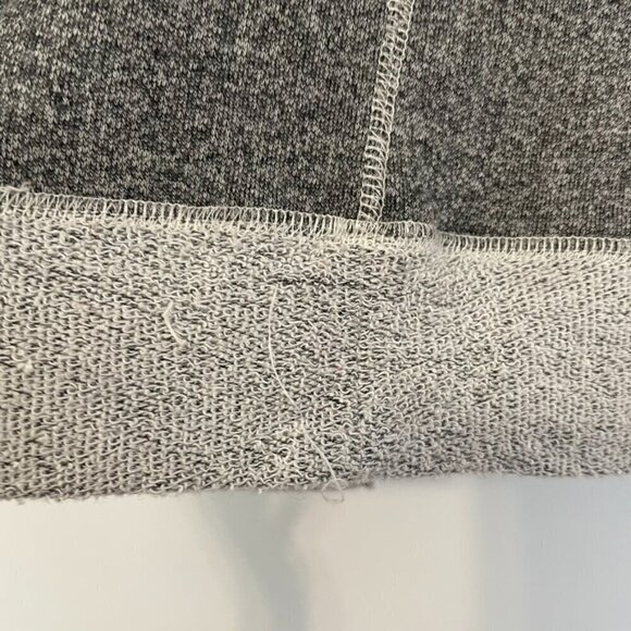 MAURICES Dark Gray Light Gray Colorblock Terry Cloth Open Front Cardigan Sweater - Picture 12 of 14